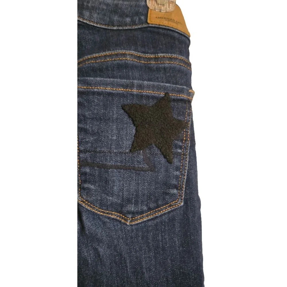 Women's American Eagle Jeans 4 Short Hi-Rise Jegging Super Super Stretch X Star - Picture 3 of 10